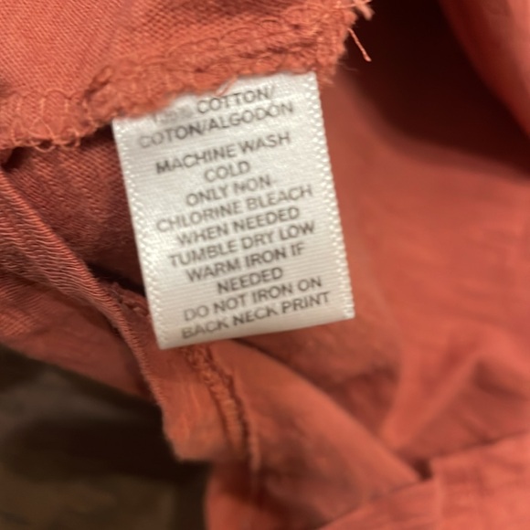 LOFT Orange Vintage Soft Short Sleeve Tee - Size XS - Picture 6 of 6